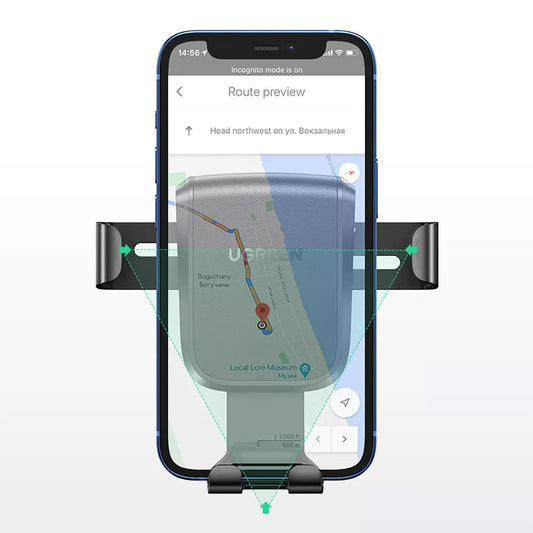 Auto držač UGREEN LP200 Gravity, univerzalni, crni