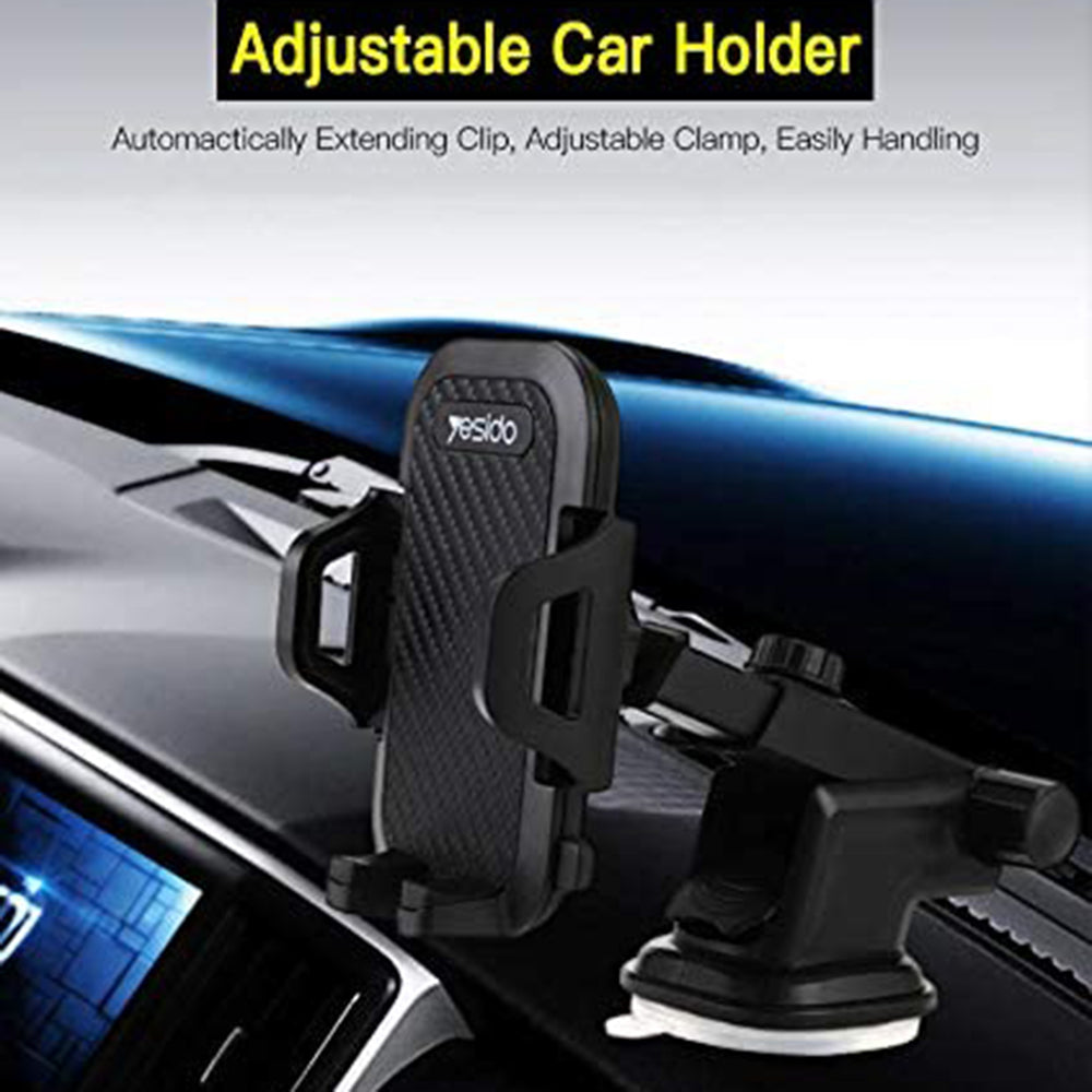 Auto nosač Yesido C23, 3.8inch - 6.4inch, Crni