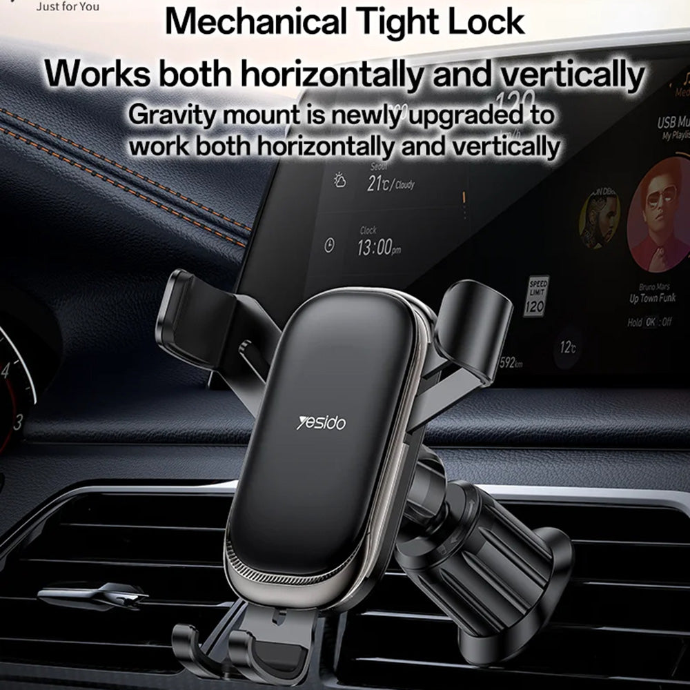 Auto nosač Yesido C247, 4.7inch - 7.2inch, Crna