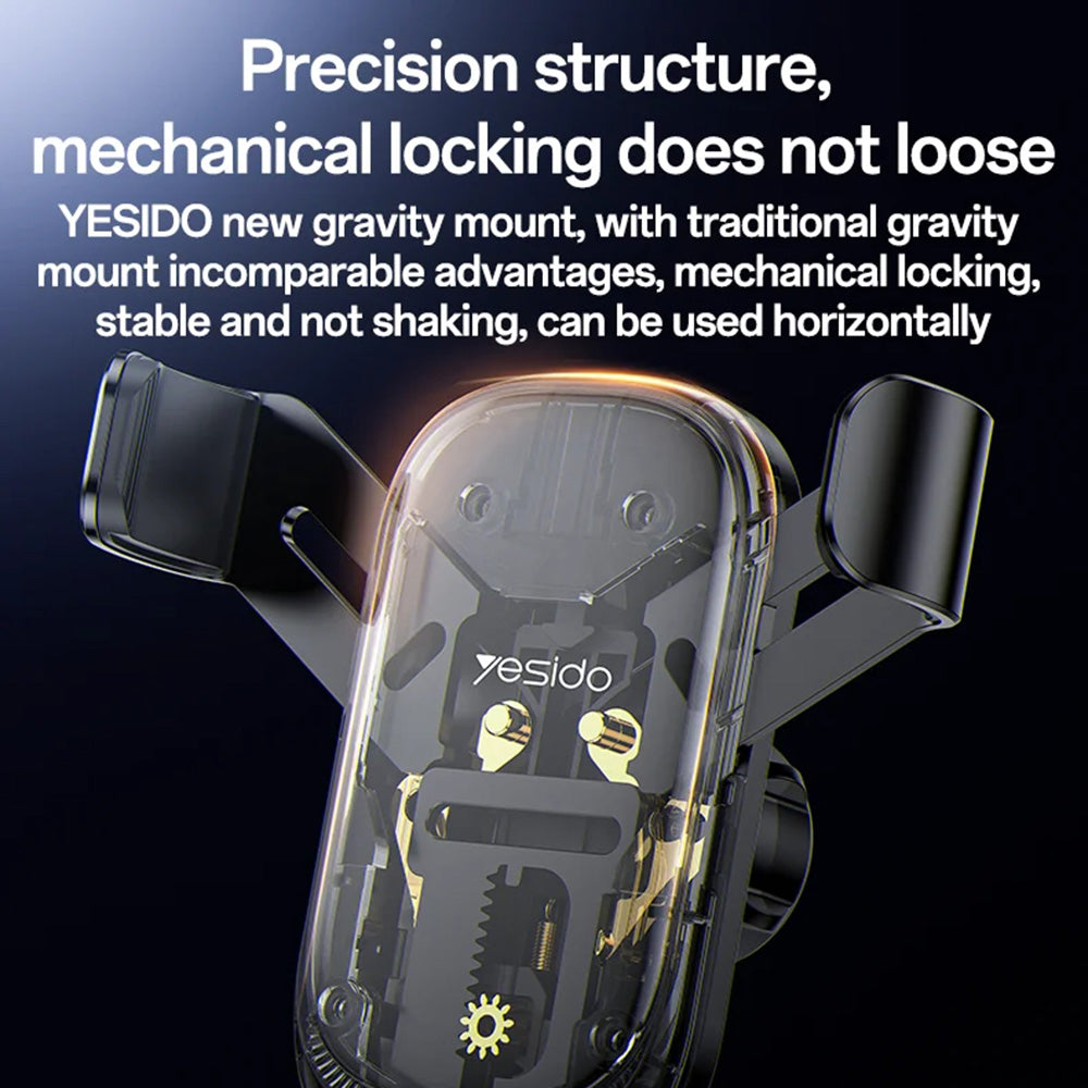 Auto nosač Yesido C247, 4.7inch - 7.2inch, Crna