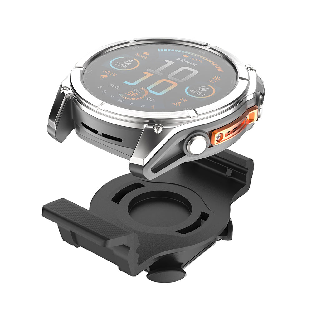 Nosilac za bicikl Fixed za Garmin Watch 22mm / Edge računar, Crni