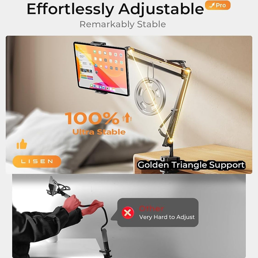 Stalak za sto Lisen za telefon / tablet, 4.7inch - 12.9inch, Crni YL0223060007