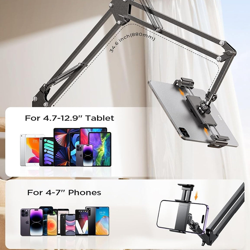 Stalak za sto Lisen za telefon / tablet, 4.7inch - 12.9inch, Crni YL0223060007