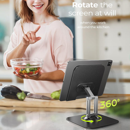 Nosilac za sto Lisen Q18 za Telefon / Tablet, 4.7inch - 12.9inch, Crni YL0423120002