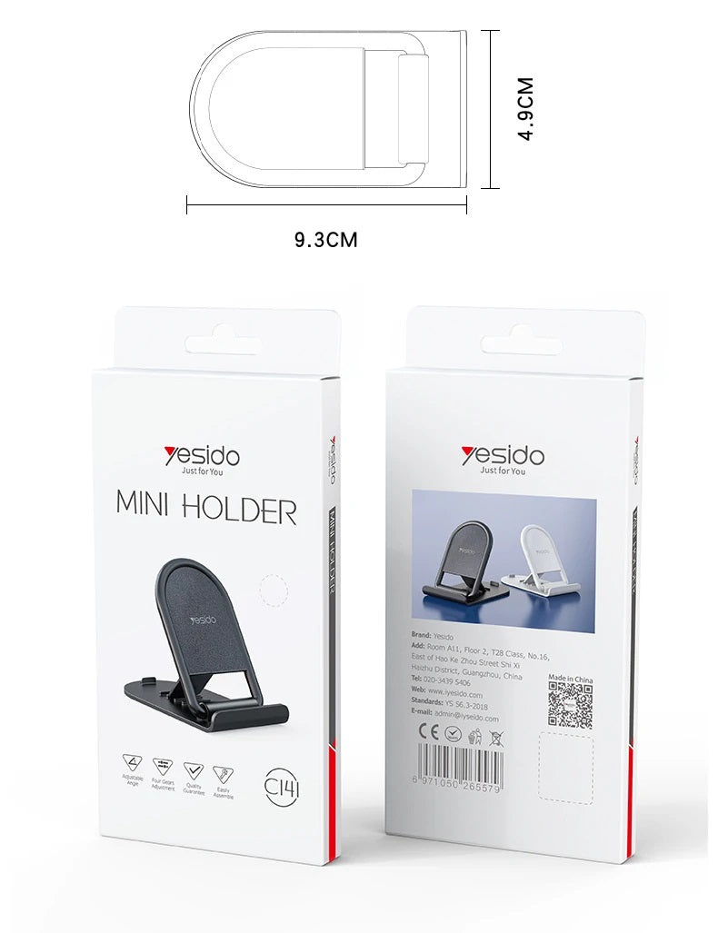 Podloga za radni sto Yesido C141, 4.7inch - 7.9inch, Crna