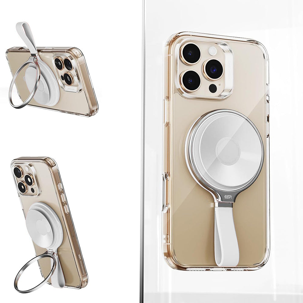 Suport Inel ESR HaloLock Leather, Univerzalan, Beli