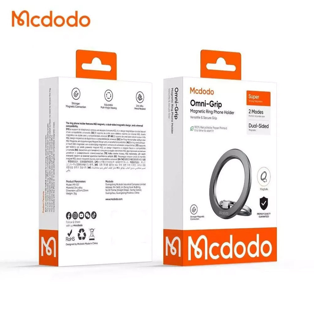 Univerzalni prstenasti držač McDodo MR-7070, Crni