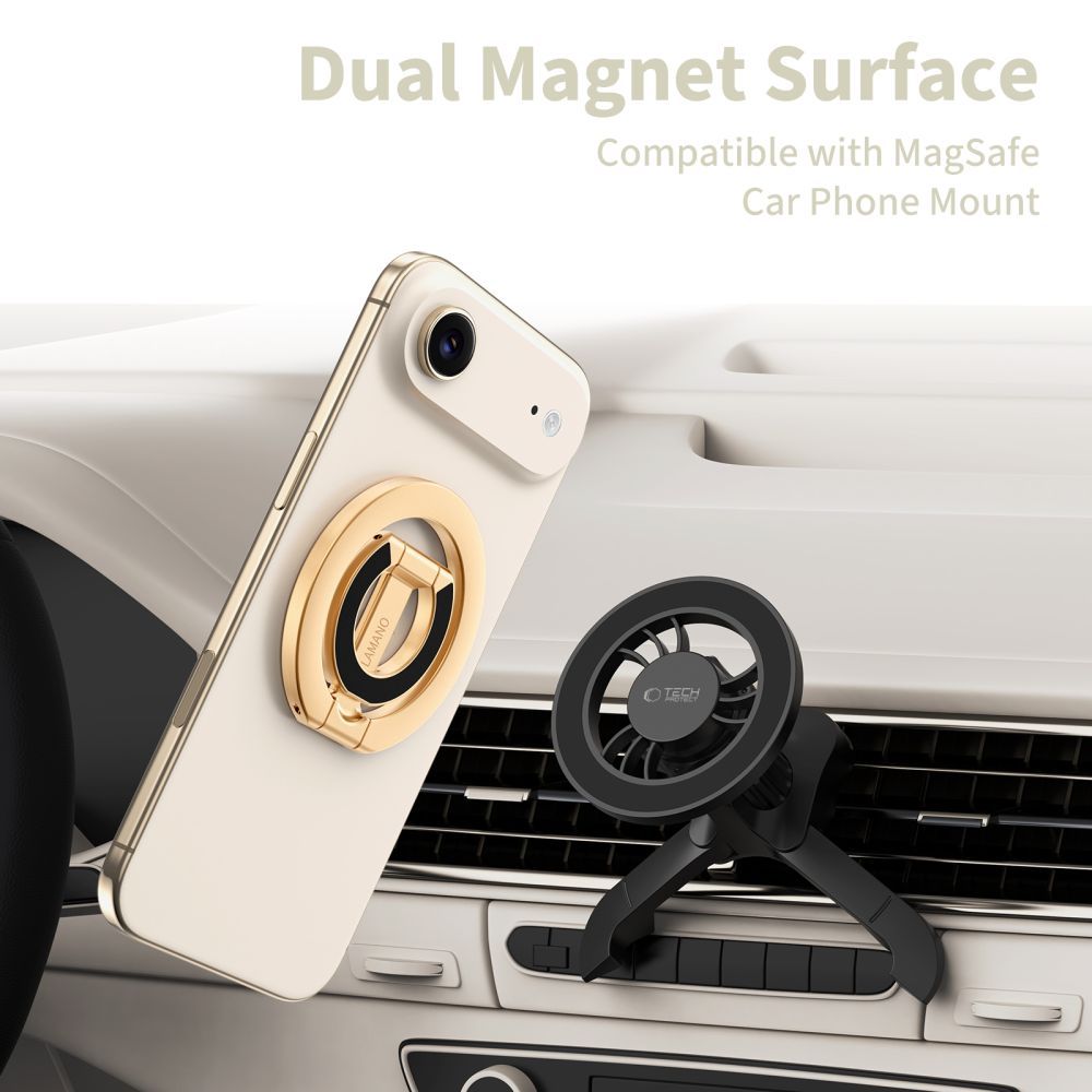 Suport Inel Tech-Protect MMR400 Lamano, Univerzalan, Zlatni