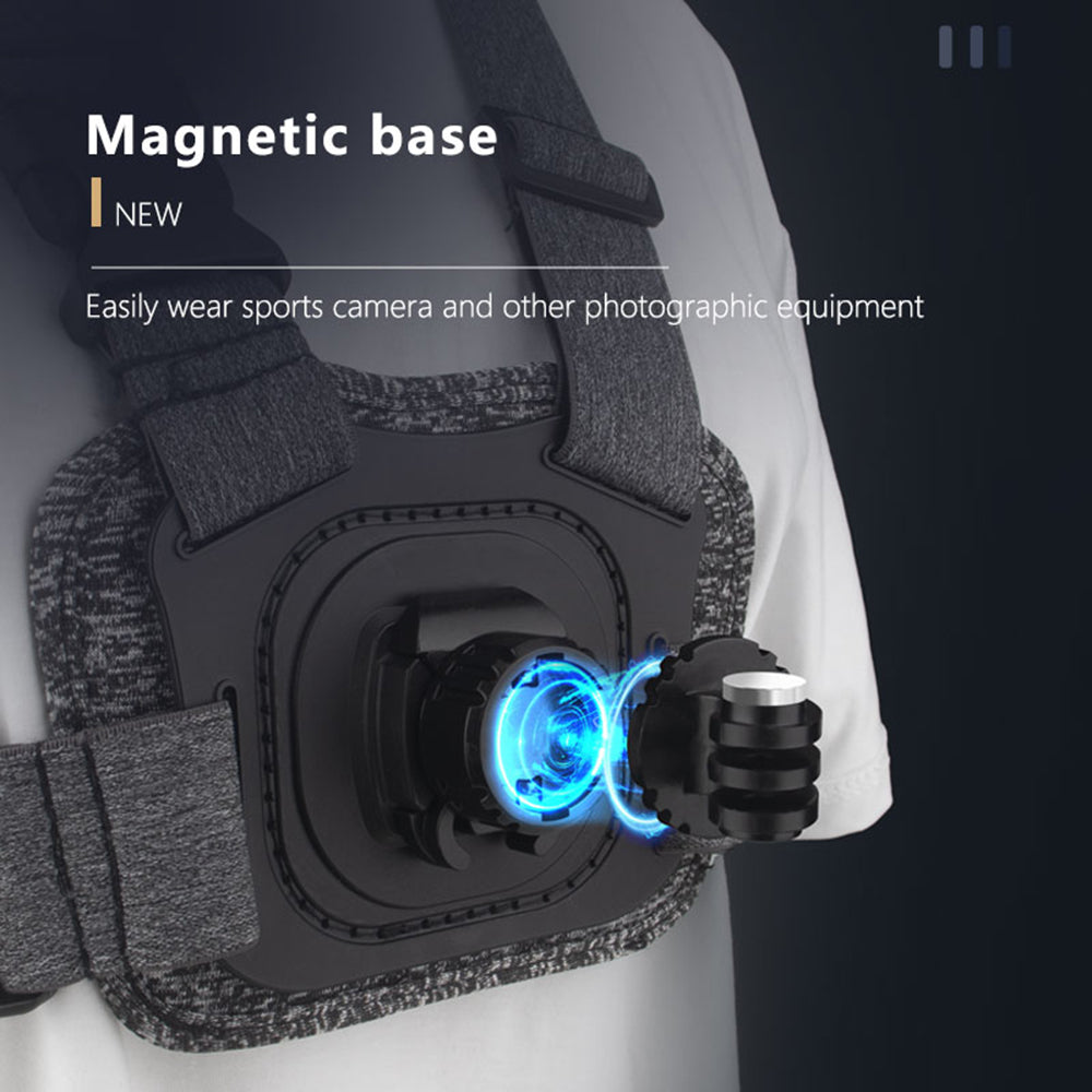 Nosač za grudi Techsuit JX-002 za GoPro seriju, sivi