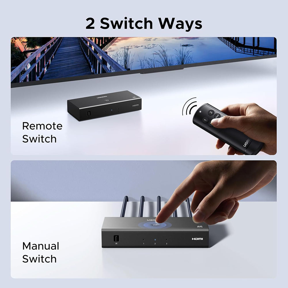 Switch Video HDMI UGREEN AW504 (55857), Crn