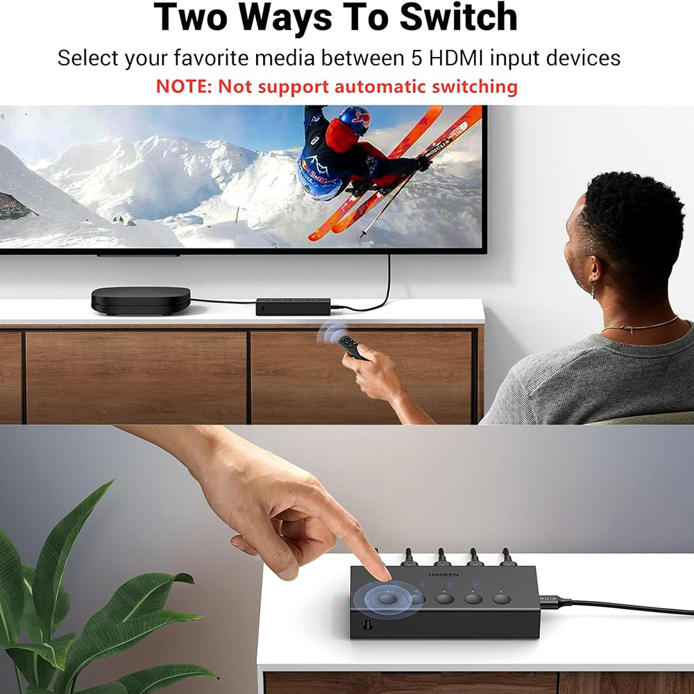 Switch Video HDMI UGREEN CM568 (90512), Crn