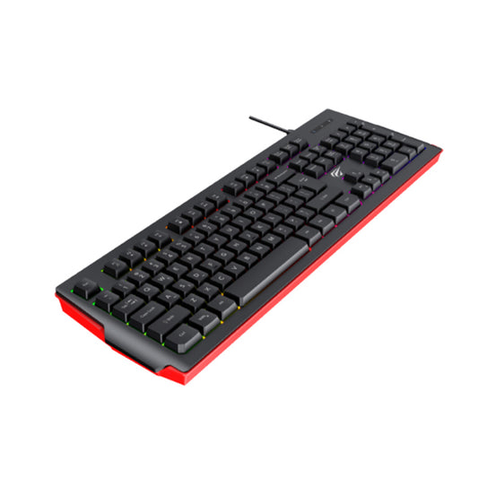 Tastatura Gaming HAVIT KB866L, RGB, 1.4m, Crna Crvena