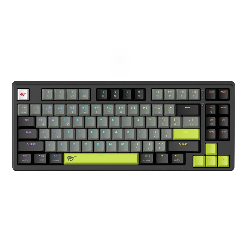 Gejming tastatura Wired USB HAVIT KB904L, RGB, 1.8m, Crno Zelena