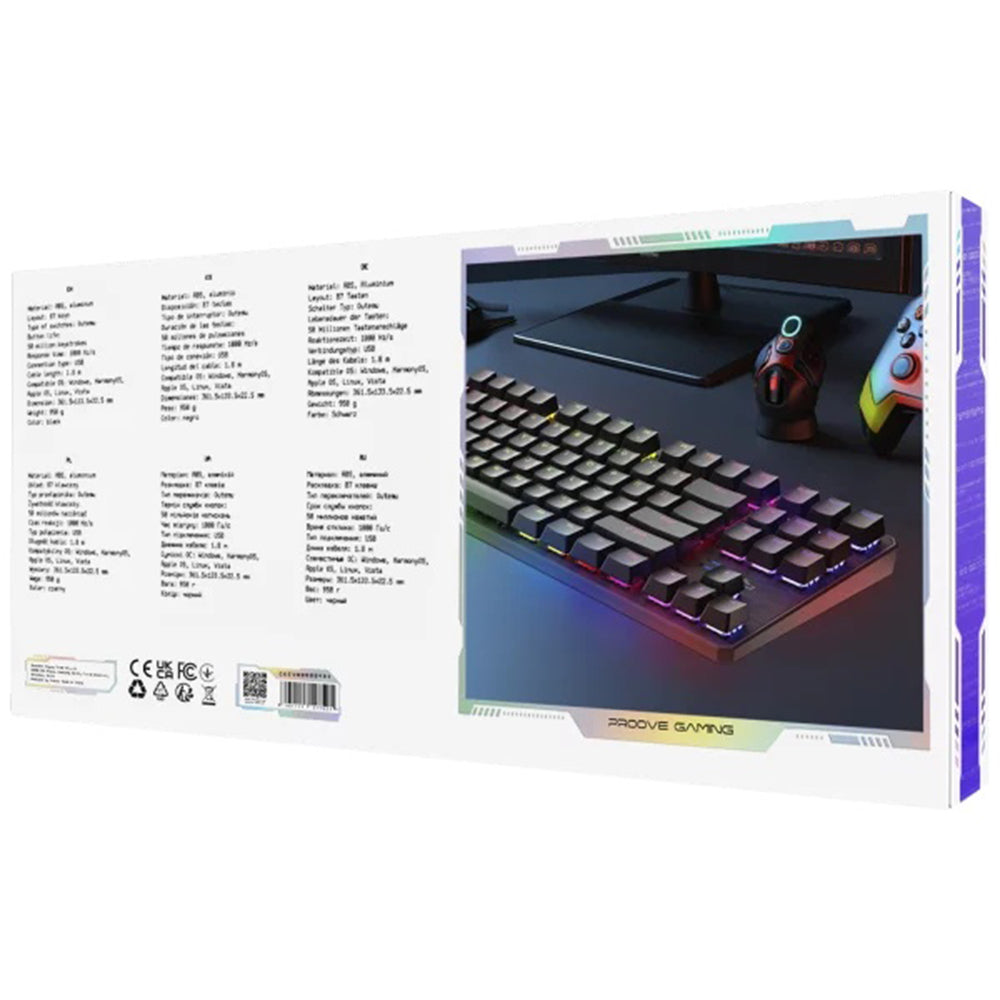 Tastatura Gaming Wired USB Proove Everfrost, RGB, 1.8m, Crna CKEVEN00000401