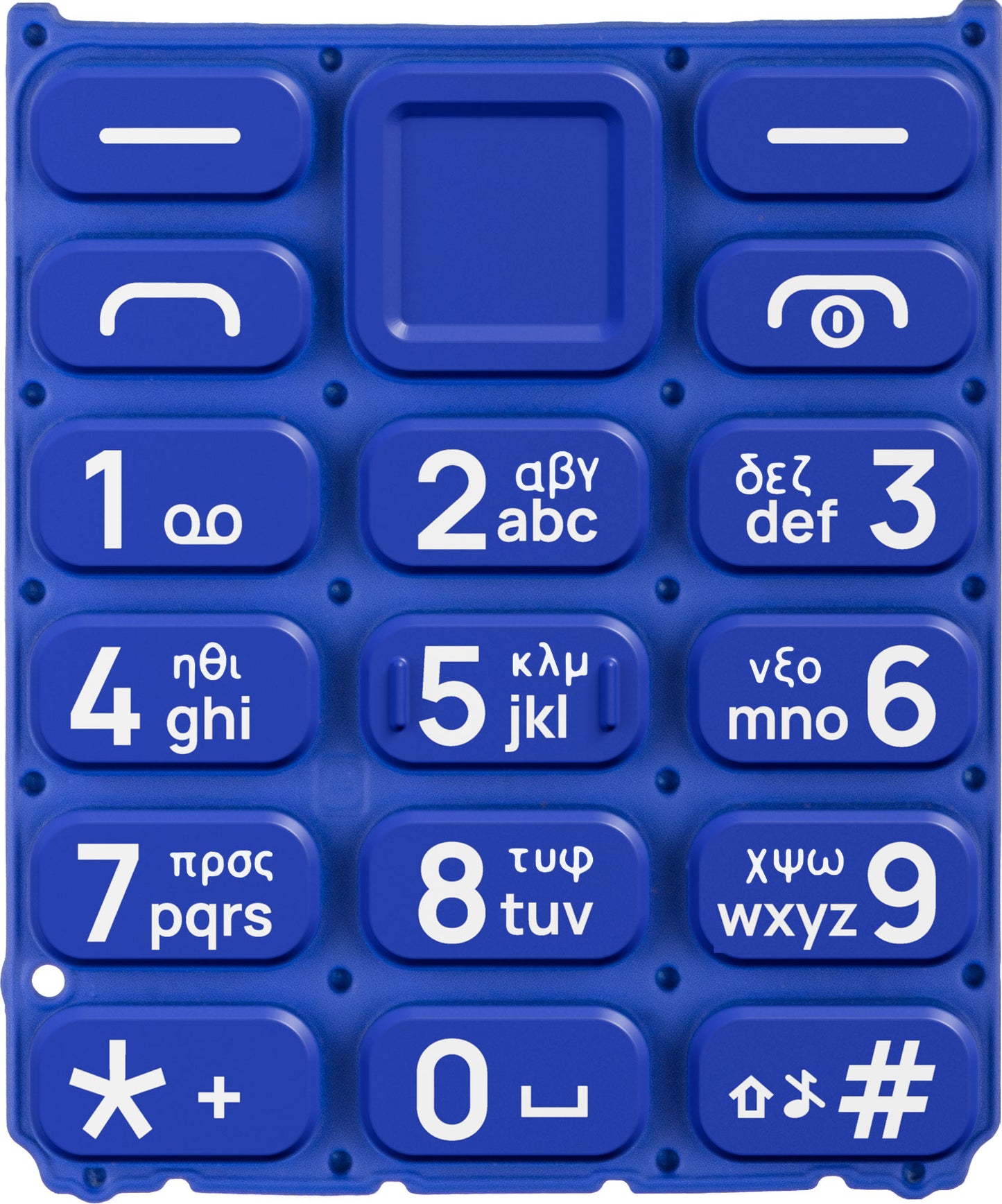 Greek Keypad za HMD 105 / Nokia 105 (2024), plava