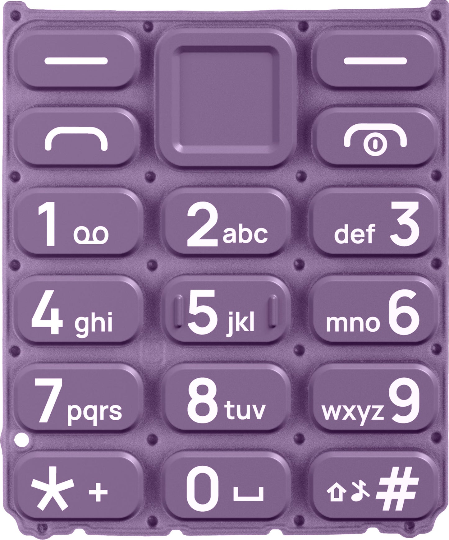 Latinska tastatura za HMD 105 / Nokia 105 (2024), ljubičasta