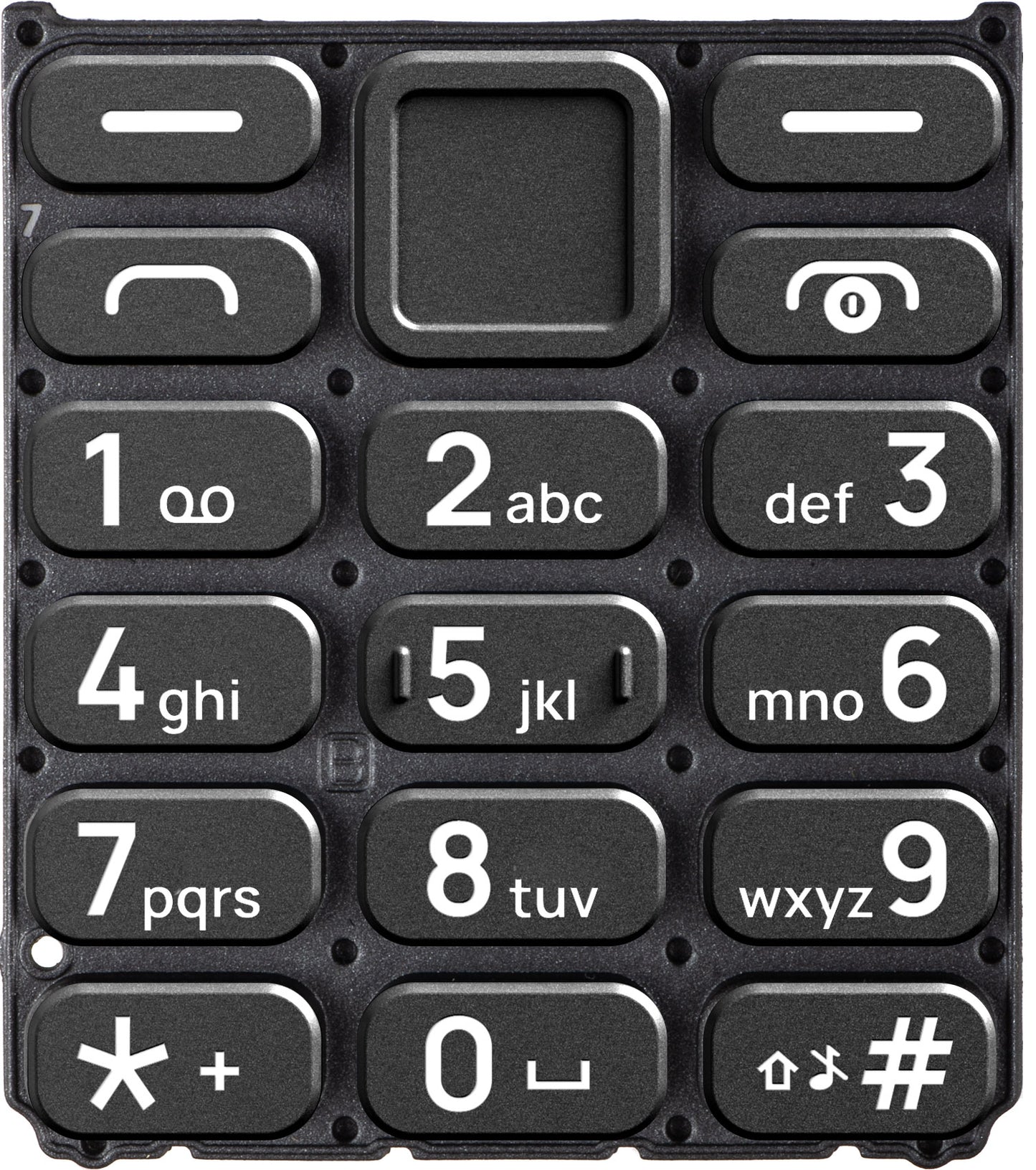 Latinska tastatura za HMD 110 / Nokia 110 (2024), crna