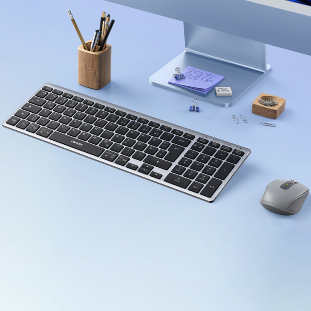 Bežična tastatura UGREEN K552 (75163), BT / Wi-Fi, Crna