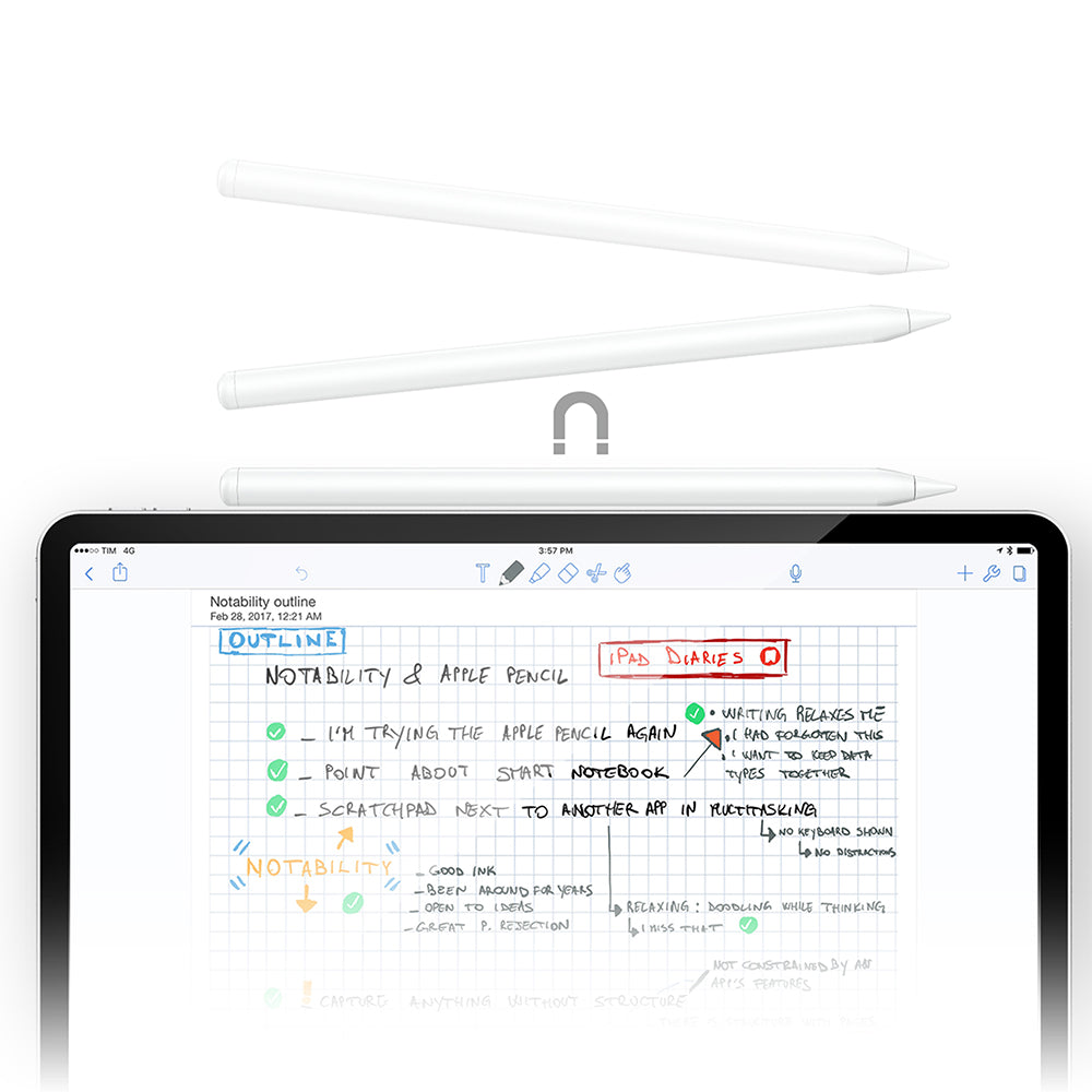 Touch Pen Acefast V1, Aktivna Verzija, Bela