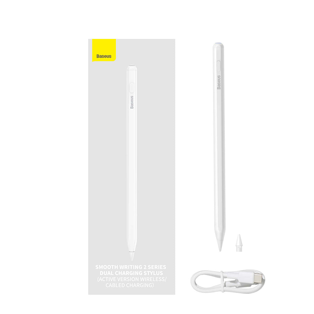 Touch Pen Baseus Smooth Writing 2 Series za Apple iPad, Bežična Aktivna Verzija, Bela SXBC080102