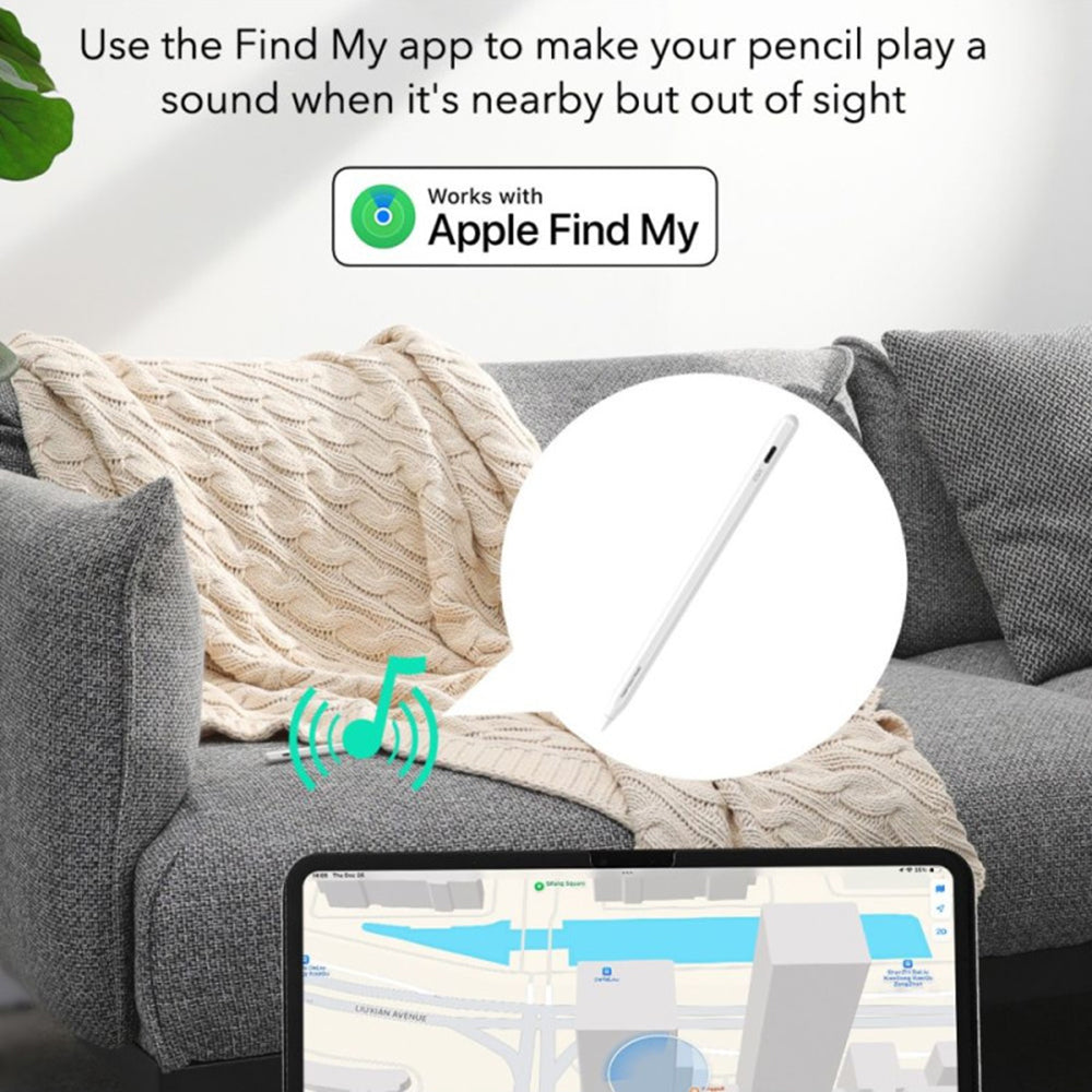 Touch Pen ESR Geo za Apple iPad, Aktivna Verzija, Bela