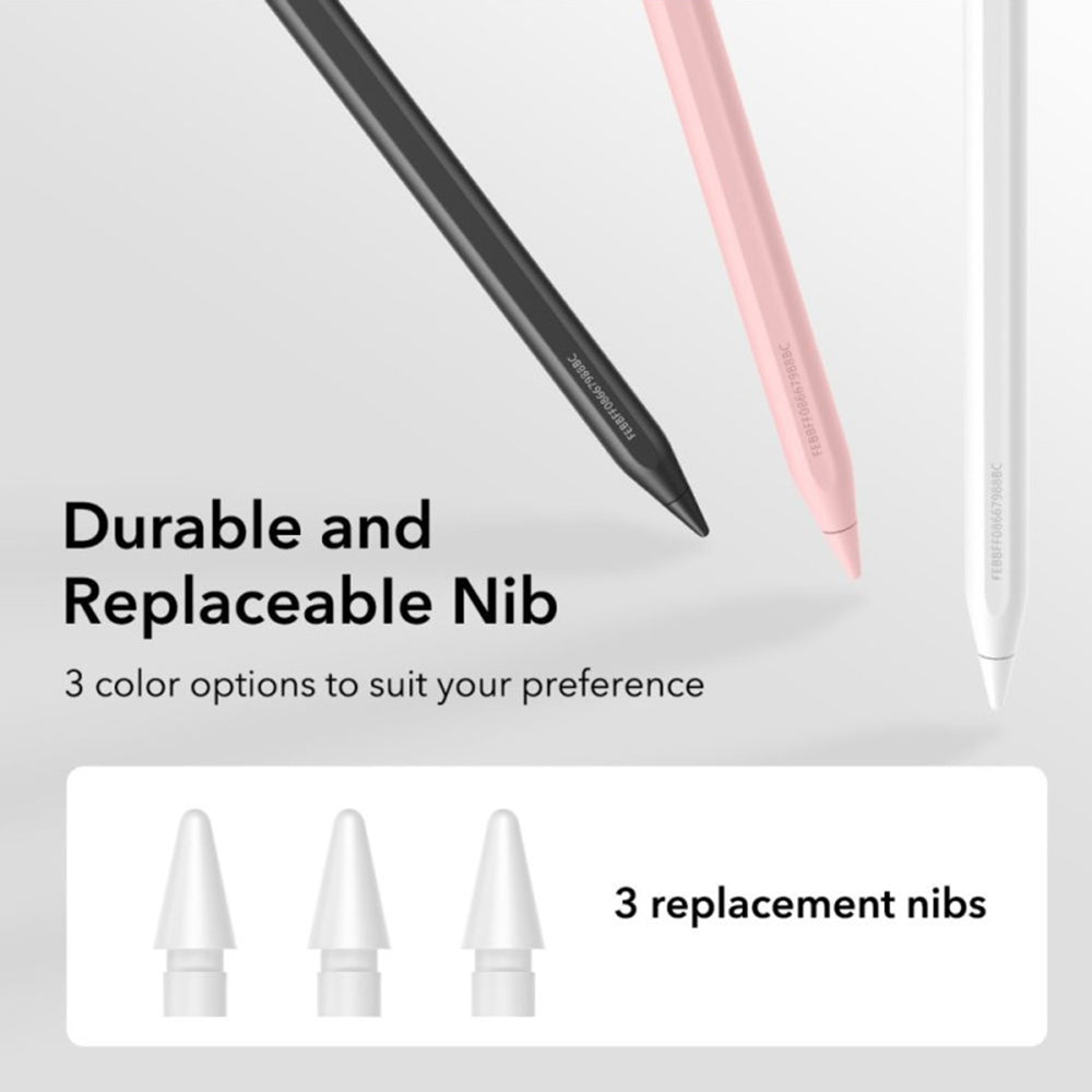 Touch Pen ESR Geo za Apple iPad, Aktivna Verzija, Bela