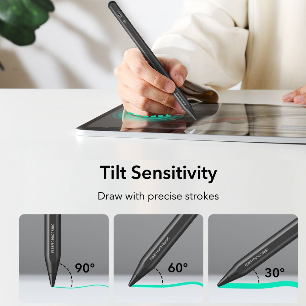Touch Pen ESR Geo za Apple iPad, Aktivna Verzija, Crna