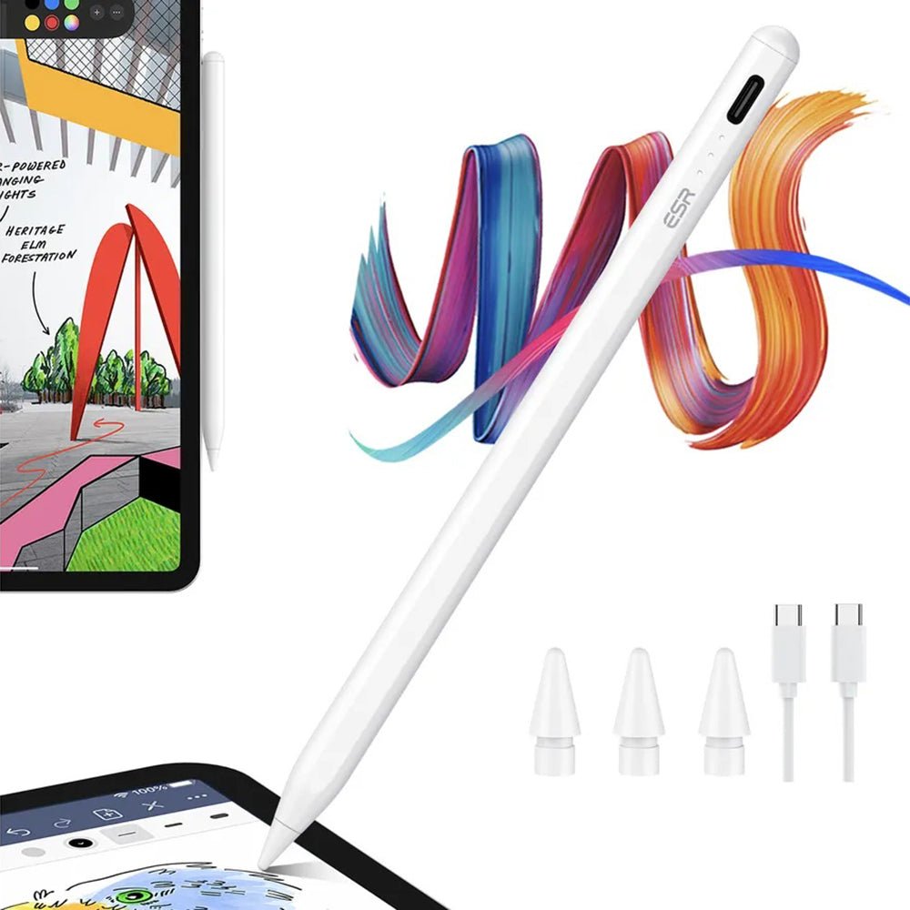 Touch Pen ESR za Apple iPad, Aktivna Verzija, Bela