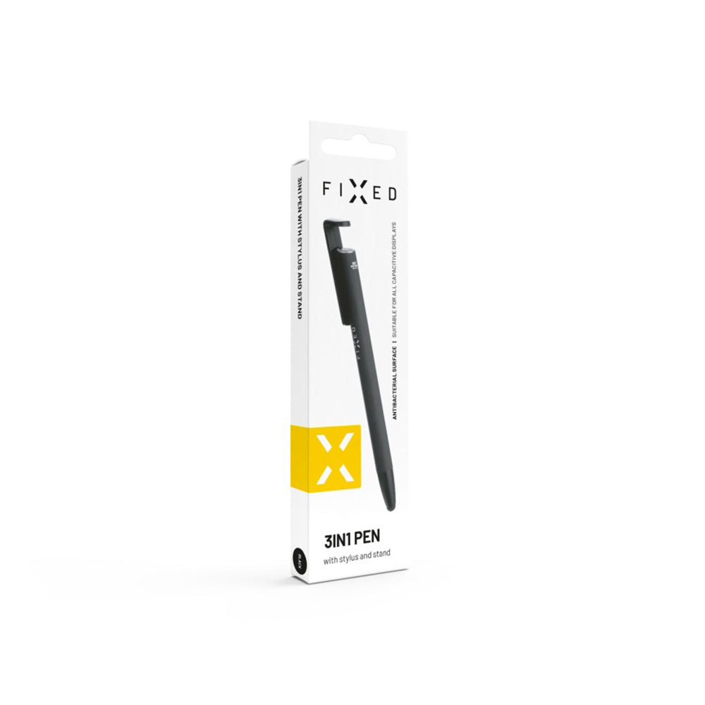 Touch Pen Fixed, 3in1, Crni