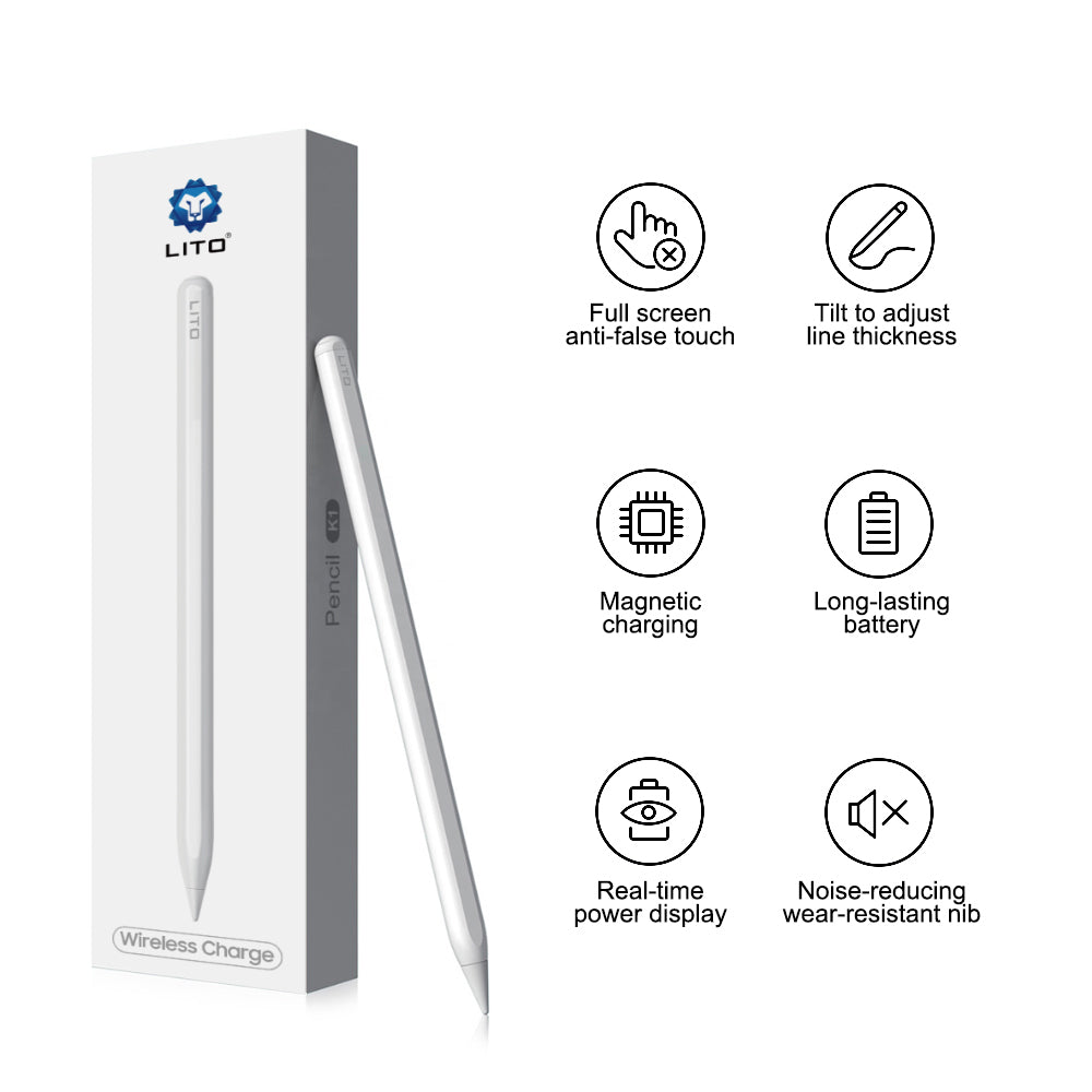 Touch Pen Lito K1 za Apple iPad, Aktivna Verzija, Bela