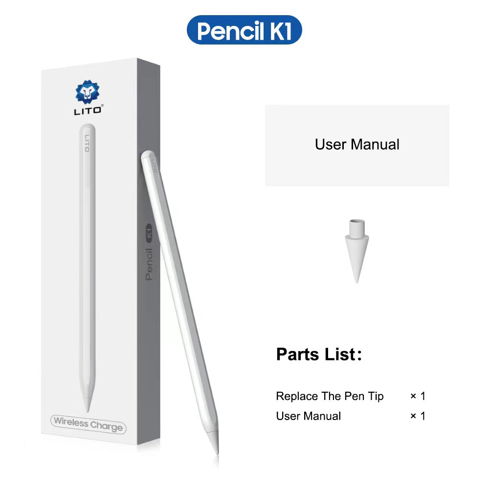 Touch Pen Lito K1 za Apple iPad, Aktivna Verzija, Bela