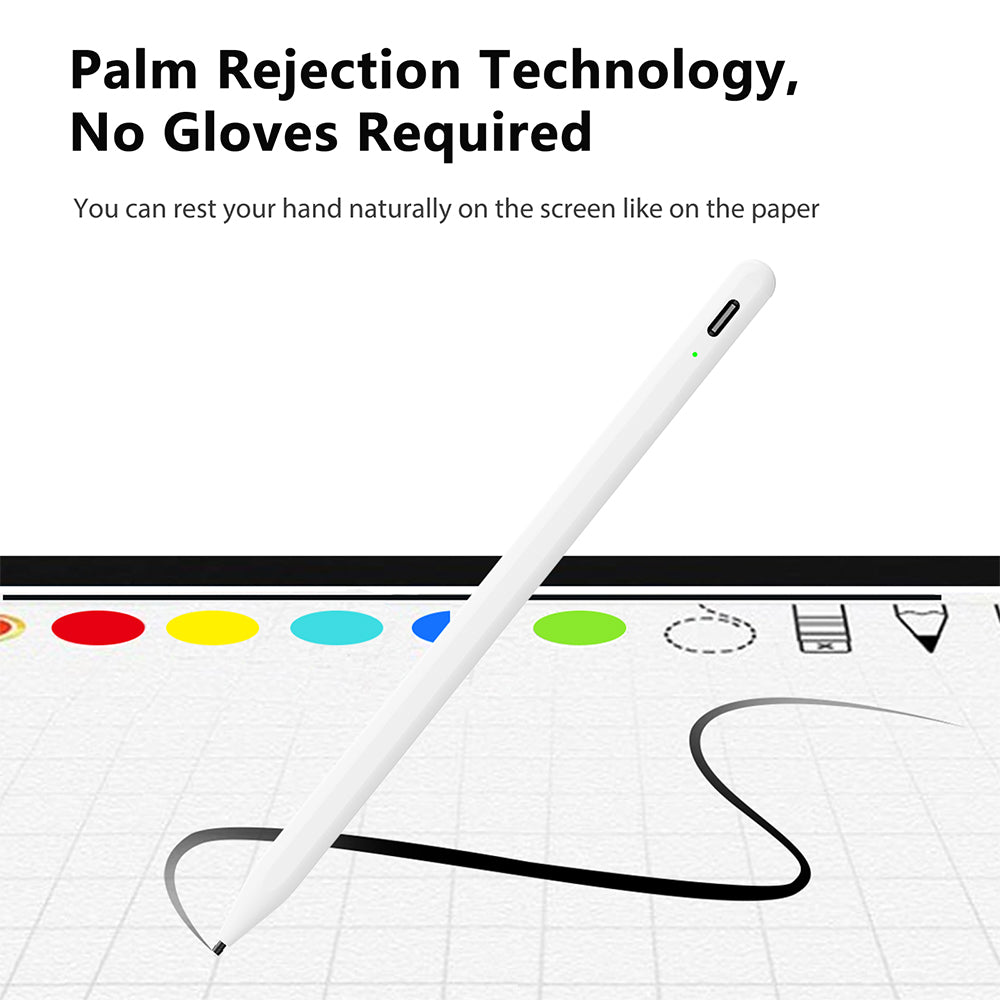 Touch Pen Techsuit A580S za Apple iPad, Aktivna Verzija, Bela