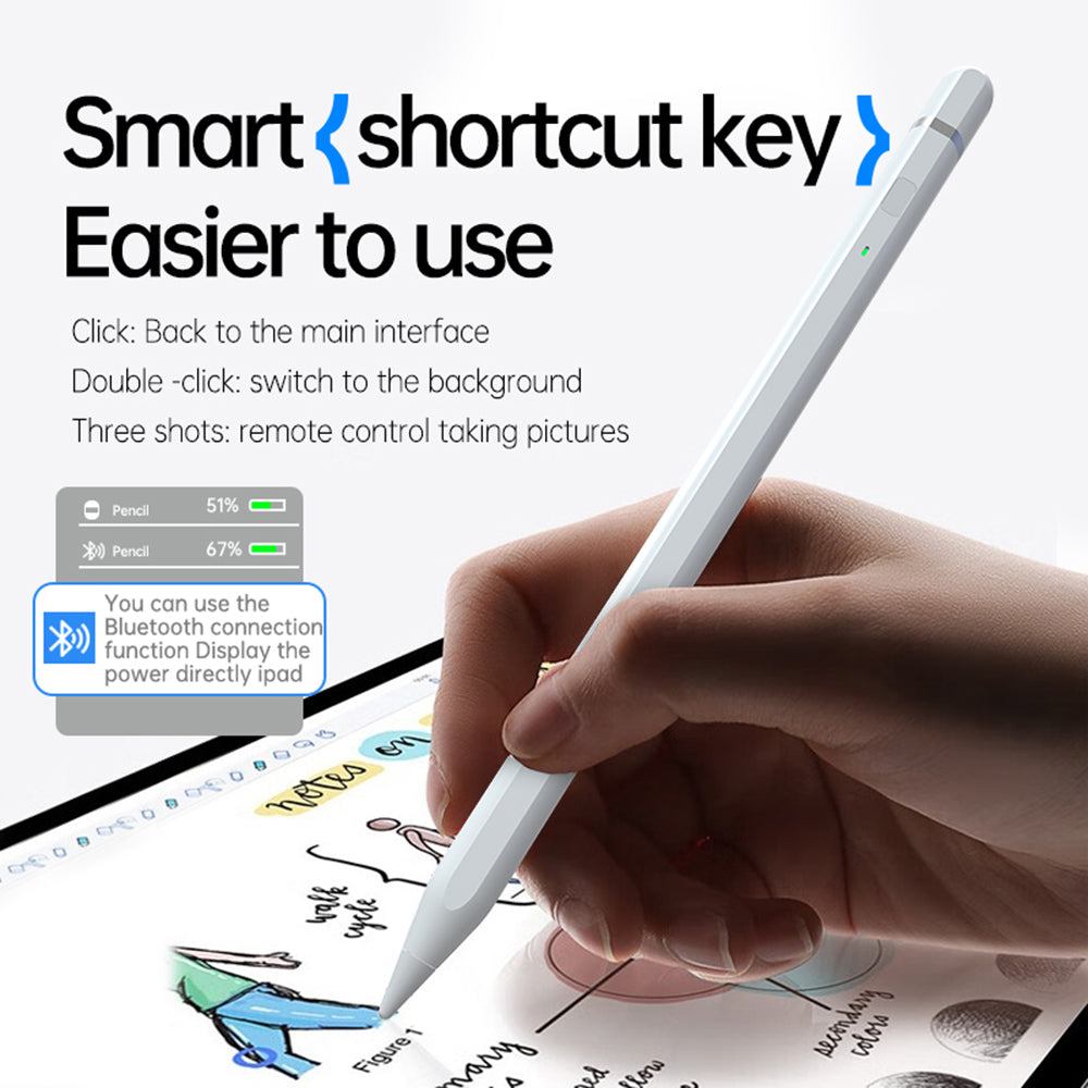 Touch Pen Techsuit AP01 Pro za Apple iPad, Aktivna Verzija, Bela