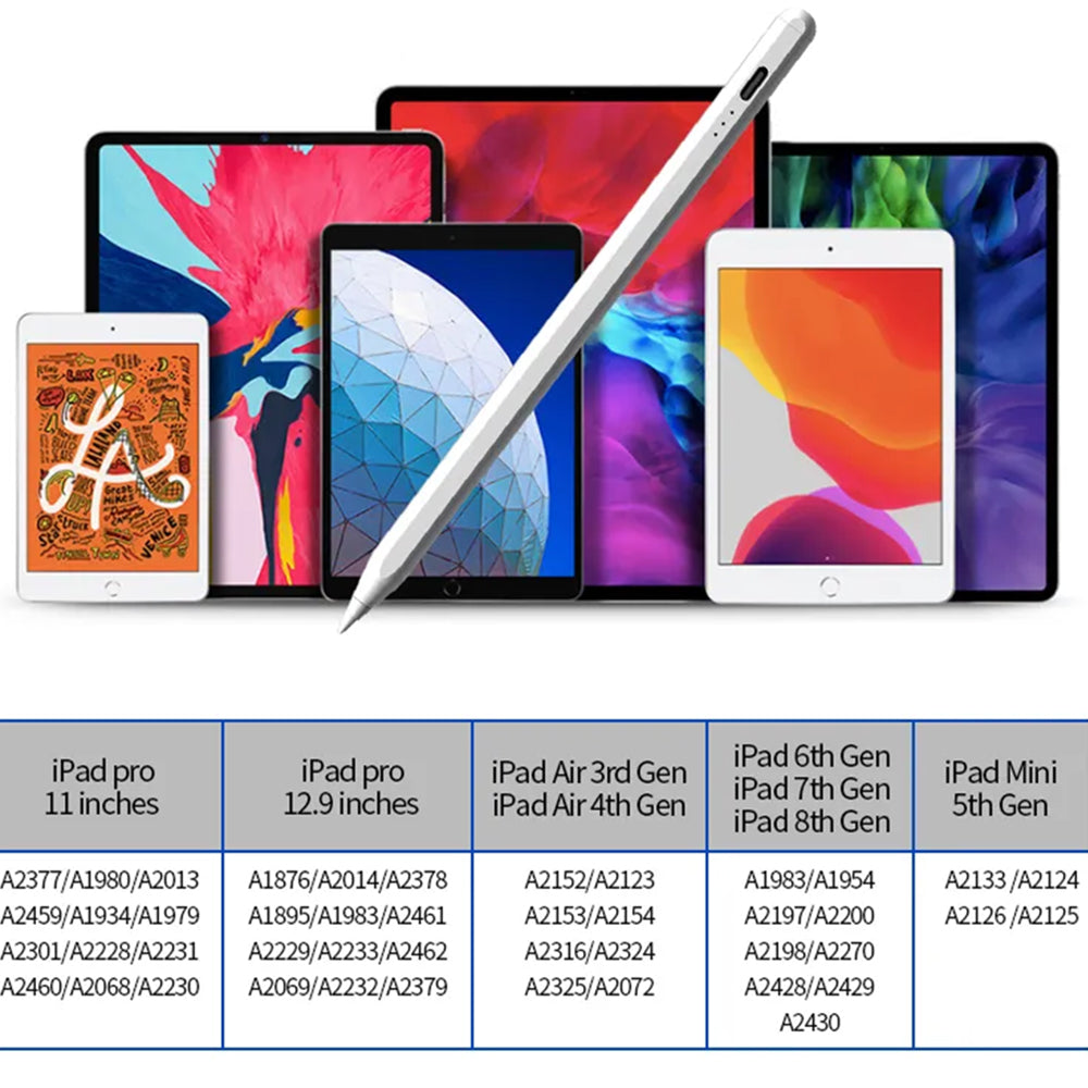 Touch Pen Techsuit JA04 za Apple iPad, Aktivna Verzija, Bela
