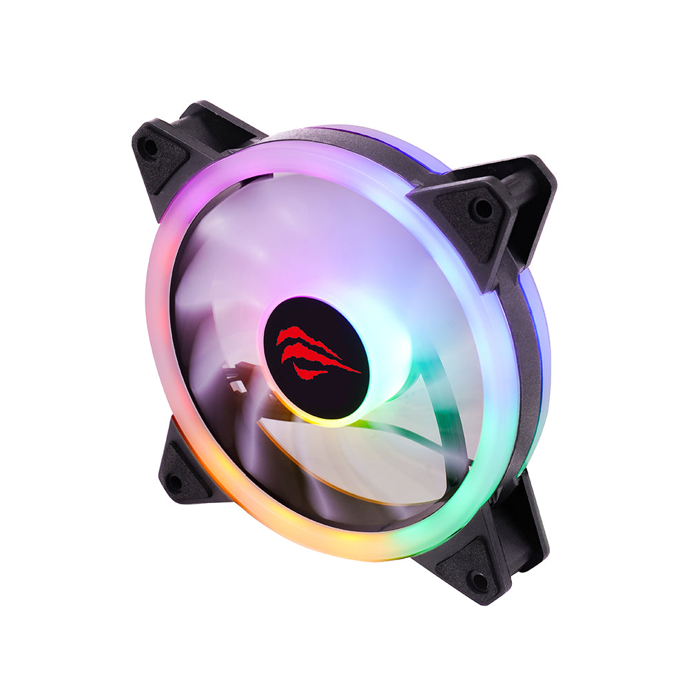 Ventilator HAVIT F2089, RGB, 1200RPM, 35dB, 1.32W, Crna