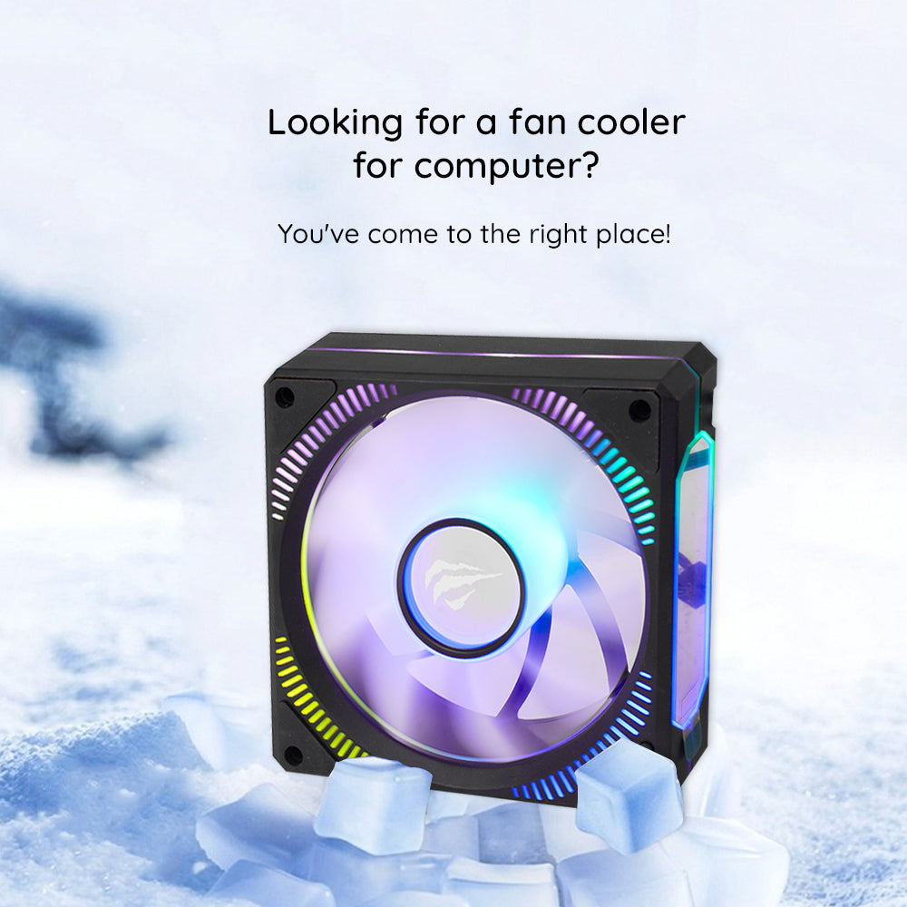 Ventilator HAVIT F2096, RGB, 1800RPM, 30dB, 3W, Crni