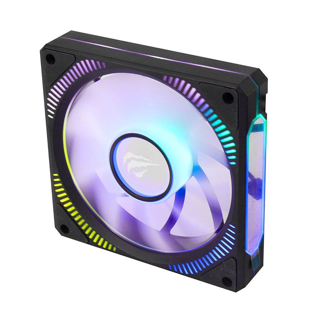 Ventilator HAVIT F2096, RGB, 1800RPM, 30dB, 3W, Crni