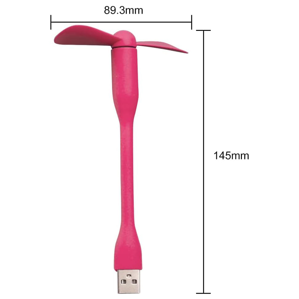 USB ventilator Techsuit TUF1, Roze