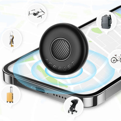 Acefast SmartTag S1 za iOS seriju, Set od 4 komada, Siva