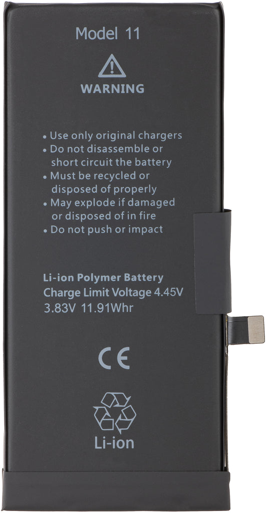 Apple iPhone 11 battery with Flex Band BMS integration (no contact welding required) 