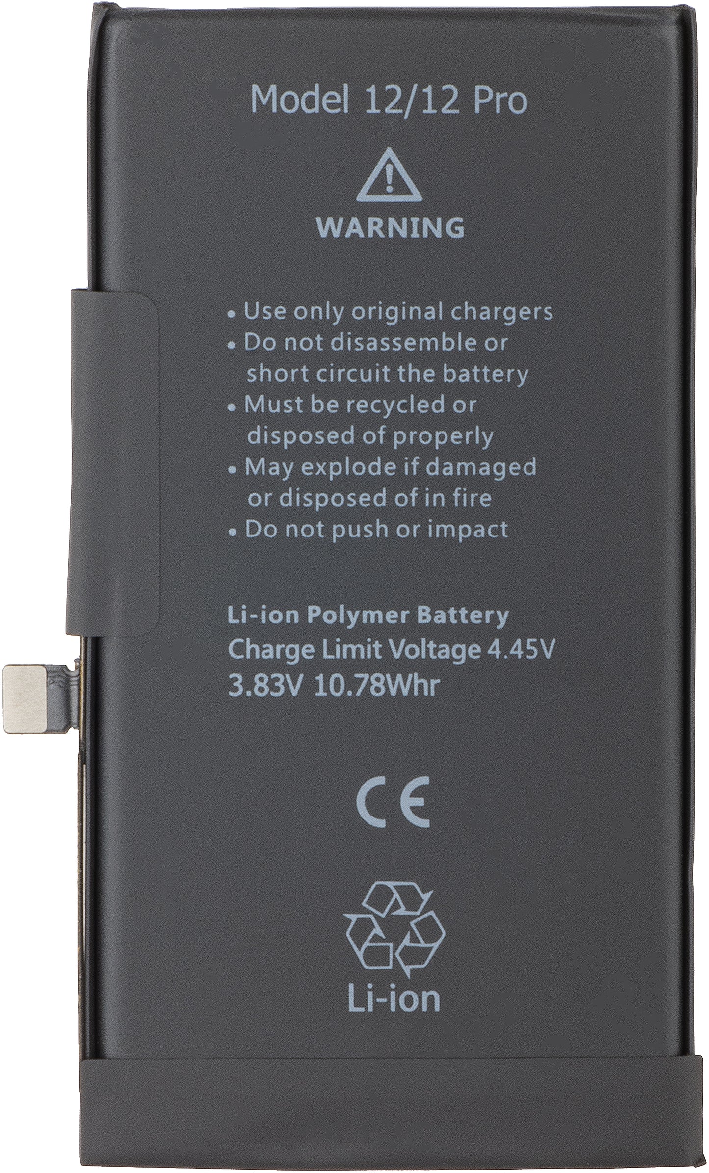 Baterija Apple iPhone 12 / 12 Pro, s integriranim Flex BMS trakom (ne zahtijeva lemljenje kontakata)
