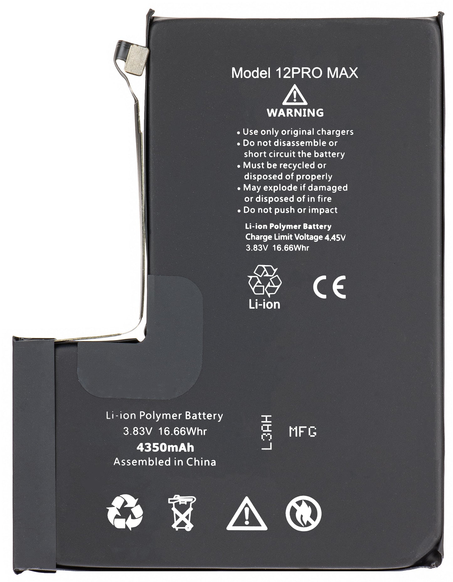 Battery Apple iPhone 12 Pro Max, High Capacity 