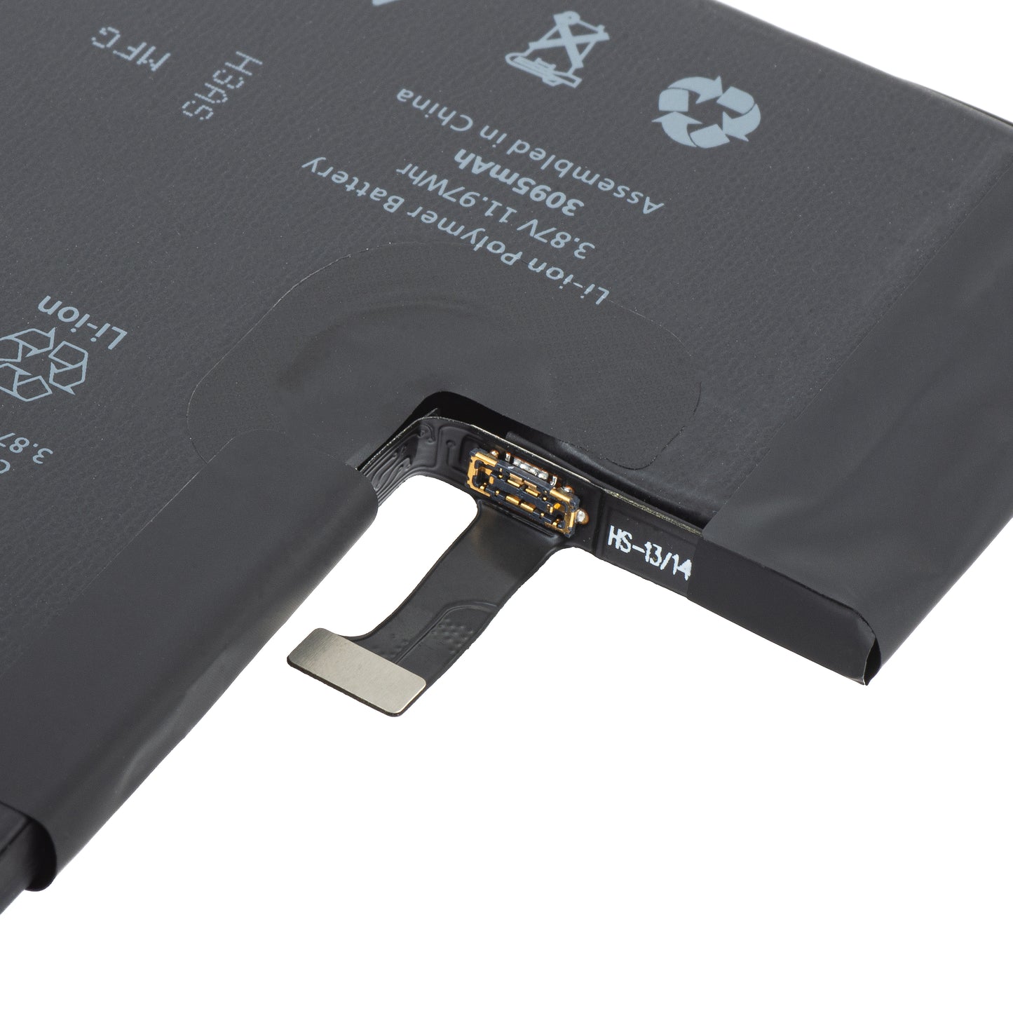 Apple iPhone 13 Pro battery with Flex Band BMS integration (no contact welding required) 