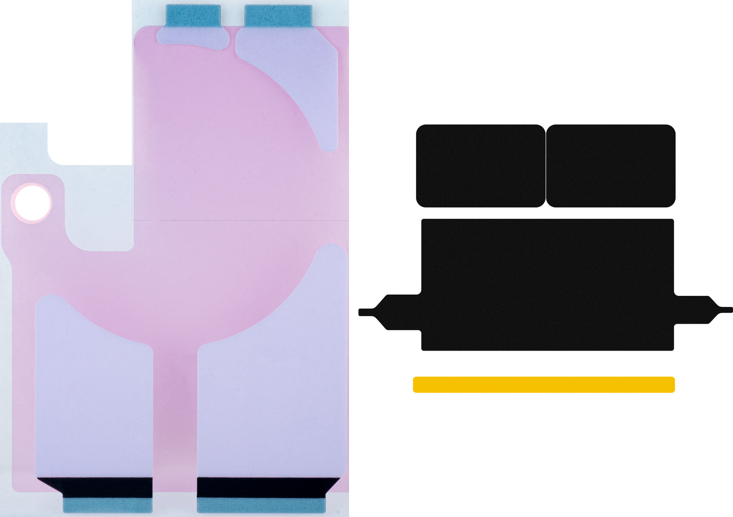 Apple iPhone 13 Pro Max battery with Flex Band BMS integration (no soldering contacts required) 