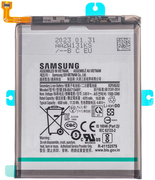 Battery Samsung Galaxy Galaxy A71 A715, EB-BA715ABY, Service Pack GH82-2215153A