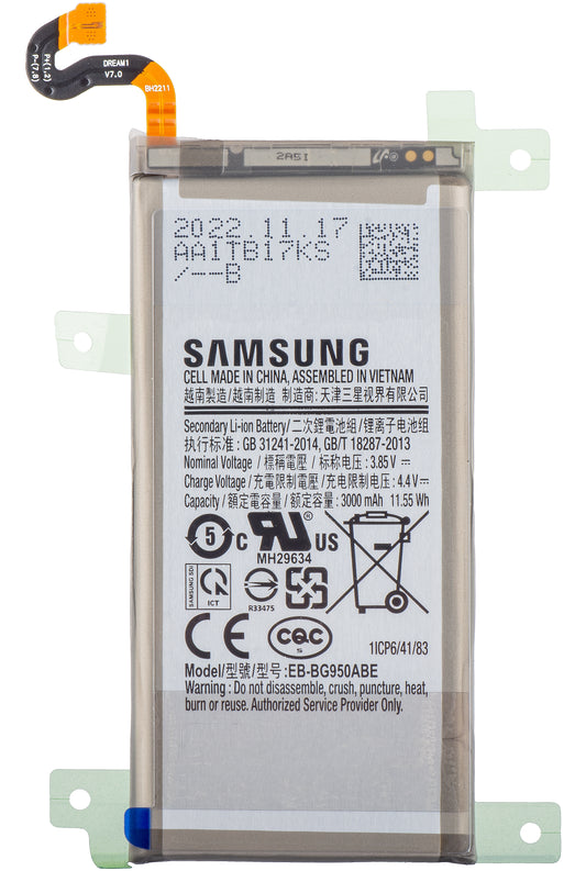 Baterija Samsung Galaxy S8 G950, EB-BG950ABE, Service Pack GH43-04729A