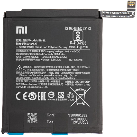 Battery Xiaomi Mi 9, BM3L, Swap 