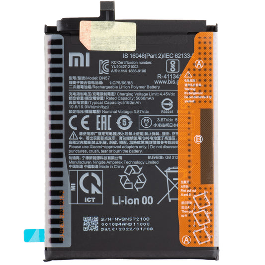 Battery Xiaomi Poco X3 Pro, BN57, Service Pack 460200007D1G 