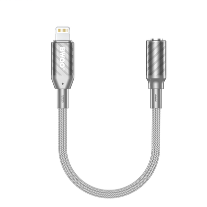 Audio adapter Lightning - 3.5mm BWOO BZ66, Siva