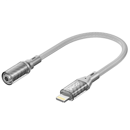 Audio adapter Lightning - 3.5mm BWOO BZ66, Siva